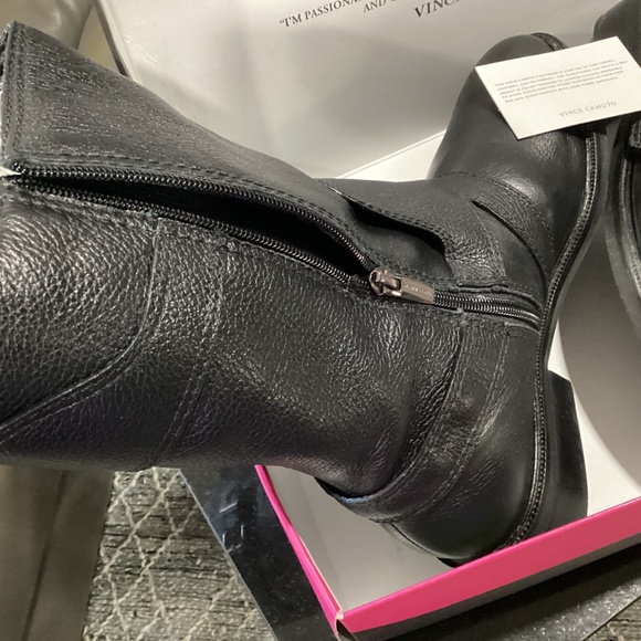VINCE CAMUTO BOOT | Black | Grain Leather | SZ 12 M - Picture 5 of 9